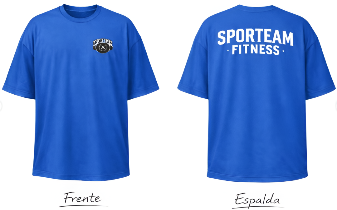 CAMISETA AZUL OVERSIZE