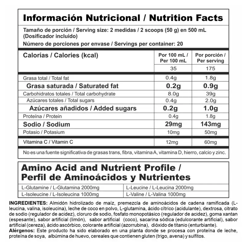 MEGA CARBS LIM. COCO/ LIM. CEREZA