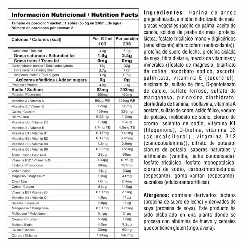 NUTRA BALANCE VAINILLA