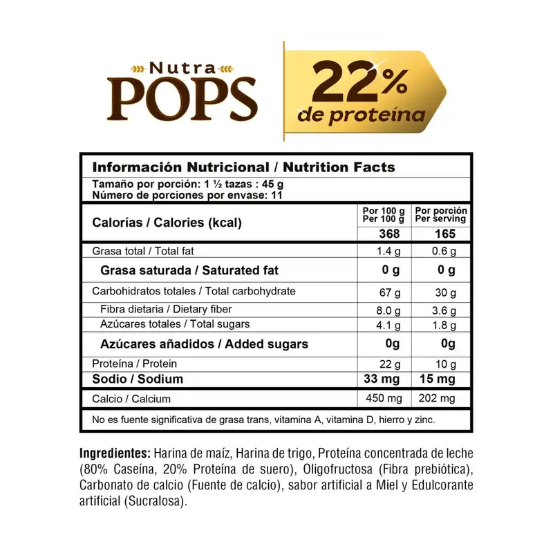 CAJA NUTRA POPS CAJA MIEL